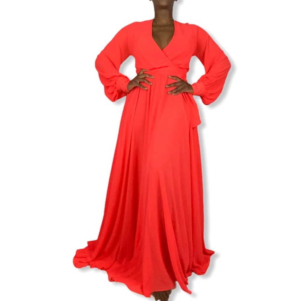 Neon Coal Maxi Vacation Maxi Dress